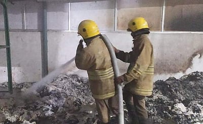 வெள்ளக்கோவில் அருகே காட்டன் மில்லில் தீ விபத்து 