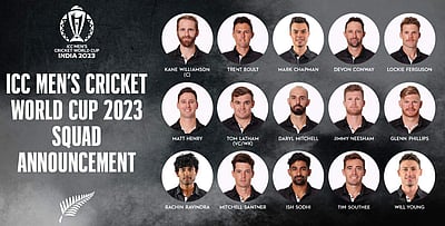 உலகக் கோப்பைக்கான நியூசிலாந்து அணியை அறிமுகம் செய்த குடும்ப உறுப்பினர்கள் (விடியோ)