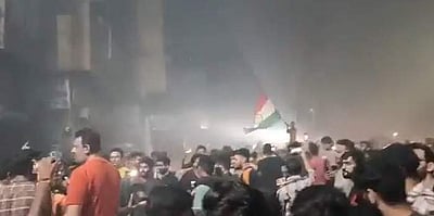 பாகிஸ்தானுக்கு எதிரான வெற்றியை கொண்டாடிய ஜம்மு-காஷ்மீர் மக்கள்! (விடியோ) 