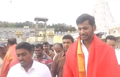 திருப்பதி கோயிலில் நடிகர் விஷால்!