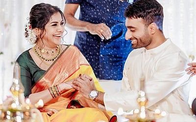 நடிகை மீரா நந்தன் தொழிலதிபர் ஸ்ரீஜூ நிச்சயதார்த்தம் - புகைப்படங்கள்