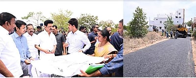 கோவையில் சாலைப்பணிகளை ஆய்வு செய்த முதல்வர்