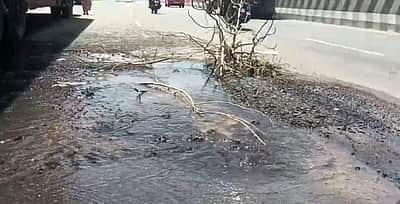 பாலாறு குடிநீர் குழாய் பழுது: லட்சக்கணக்கான லிட்டர் நீர் வீணாகிறது!