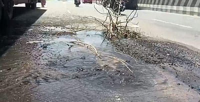 பாலாறு குடிநீர் குழாய் பழுது: லட்சக்கணக்கான லிட்டர் நீர் வீணாகிறது!