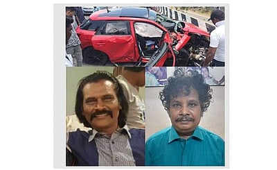 அவிநாசி அருகே கார் டயர் வெடித்து விபத்து: சென்னையைச் சேர்ந்த 2 பேர் பலி