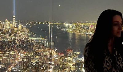 நியூயார்க்கில் சைக்கிள் ஓட்டிய த்ரிஷா: வைரல் விடியோ!