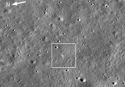 சந்திரயான் - 3 லேண்டரின் இருப்பிடம்: நாசா வெளியிட்ட புகைப்படம்!