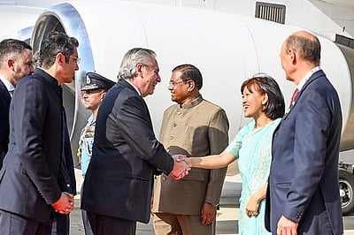 ஆர்ஜென்டீனா அதிபர் தில்லி வந்தடைந்தார்!