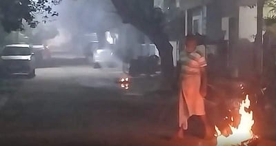 கடும் புகை மூட்டம்: வாகன ஓட்டிகள் அவதி!