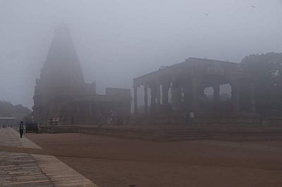 தஞ்சாவூரில் கடும் பனிப்பொழிவு 