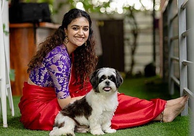 பொங்கல் கொண்டாடிய கீர்த்தி சுரேஷ்!