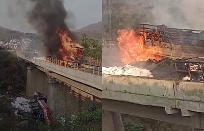 தருமபுரி தொப்பூர் இரட்டை பாலத்தின் மீது விபத்து: 3 பேர் பலி