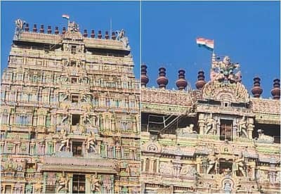 நடராஜர் கோயில் கோபுரத்தில் கொடியேற்றம்