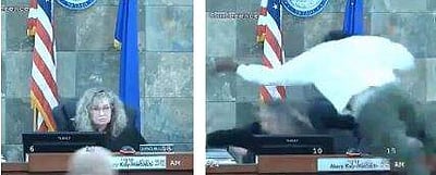 தீர்ப்பில் திருப்தியில்லை! பெண் நீதிபதி மீது பாய்ந்த குற்றவாளி!