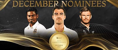 ஐசிசியின் டிசம்பர் மாத சிறந்த வீரருக்கான போட்டியில் பாட் கம்மின்ஸ்!