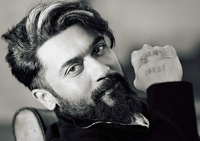 கங்குவா தோற்றத்தில் சூர்யா!