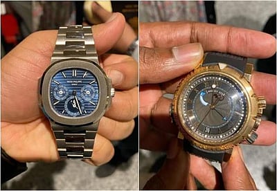 ரூ.1.70 கோடி மதிப்புள்ள உயர் ரக கைக்கடிகாரங்கள் பறிமுதல்