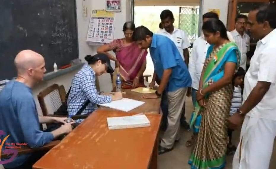 மொடக்குறிச்சியில் நடைபெற்ற நிகழ்ச்சியில் பங்கேற்ற செலின்ராஜ் கவுண்டர்