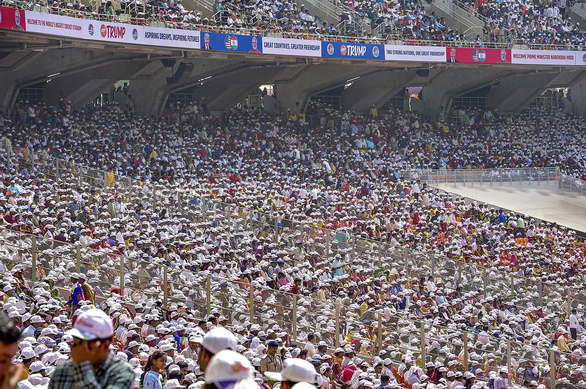 நமஸ்தே டிரம்ப் நிகழ்ச்சியில்...