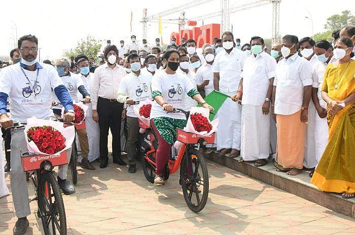 மின்னணு சைக்கிள் திட்டம் தொடக்கம்