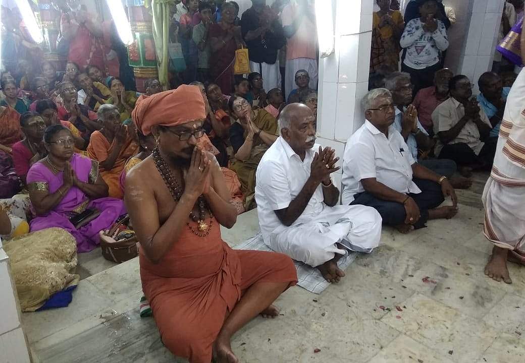 விழாவில் பங்கேற்ற திருவாவடுதுறை ஆதீனம், தவத்திரு. ஸ்ரீ மத் அம்பலவாண தம்பிரான் சுவாமிகள்