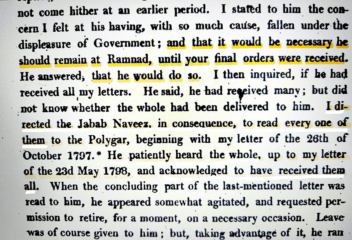 ஜாக்ஸன் எழுதிய கடிதங்கள்.