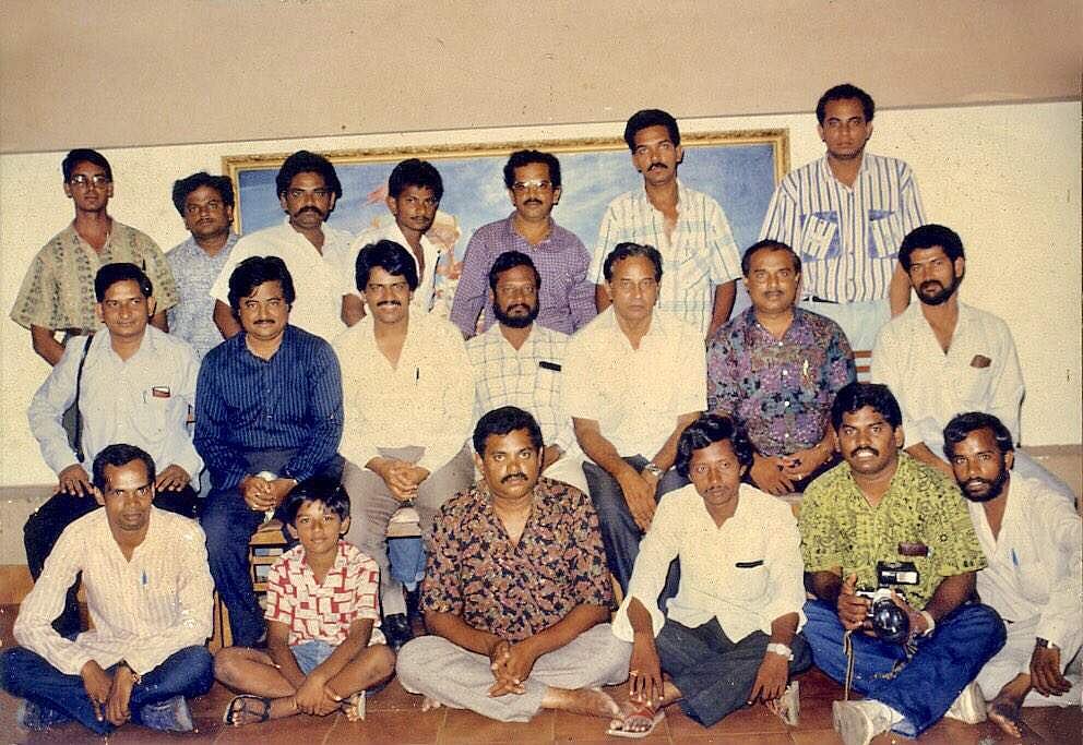 1991-ல் புகைப்படக் கலைஞர்களுடன் கே.வி. ஆனந்த்