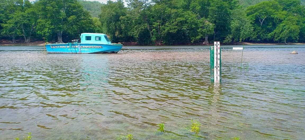 பிலிகுண்டுலு பகுதியில் உள்ள மத்திய நீர் ஆணையத்தின் நீர் அளவிடும் பகுதி