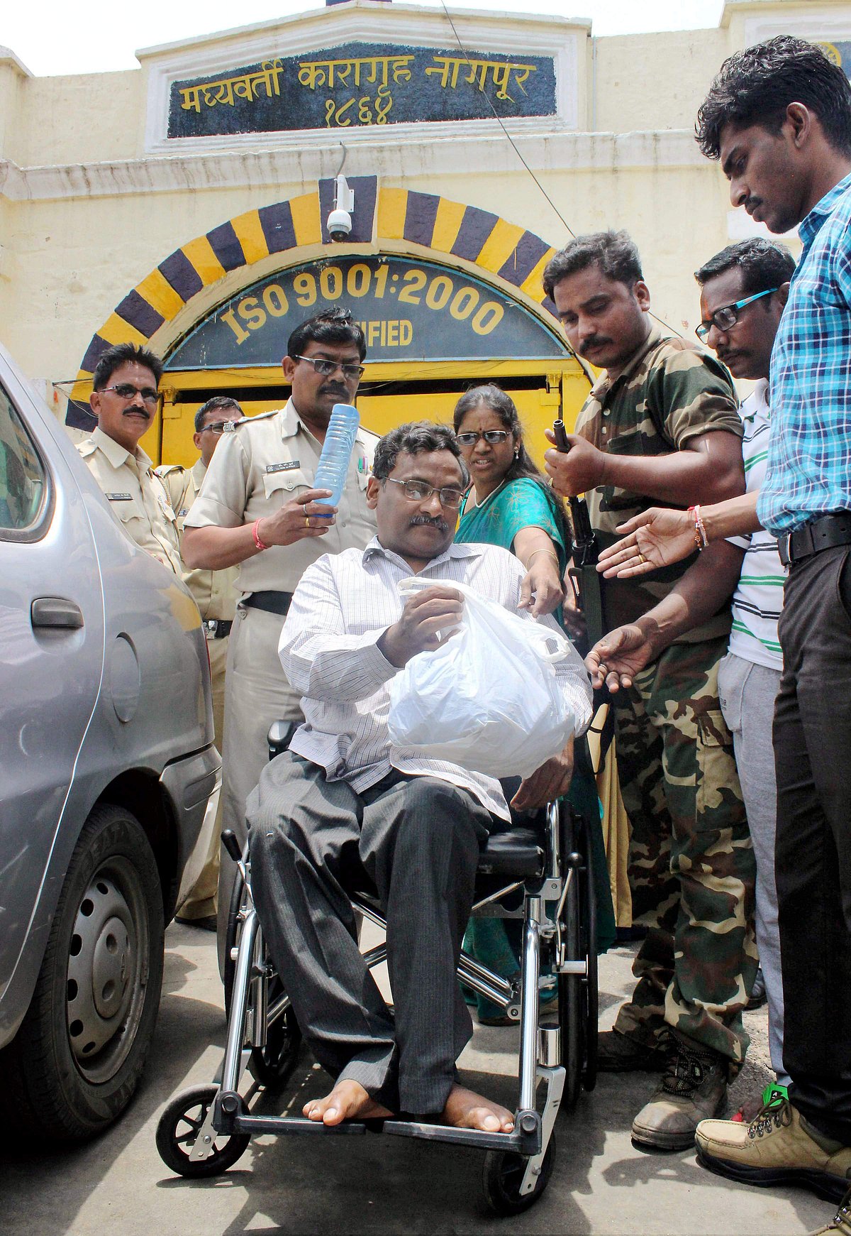 2015-ல் நாக்பூர் சிறையில் ஜி.என்.சாய்பாபா