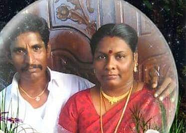 பூவந்தி அருகே விபத்தில் உயிரிழந்த வீர காளை அவரது மனைவி கவிதா