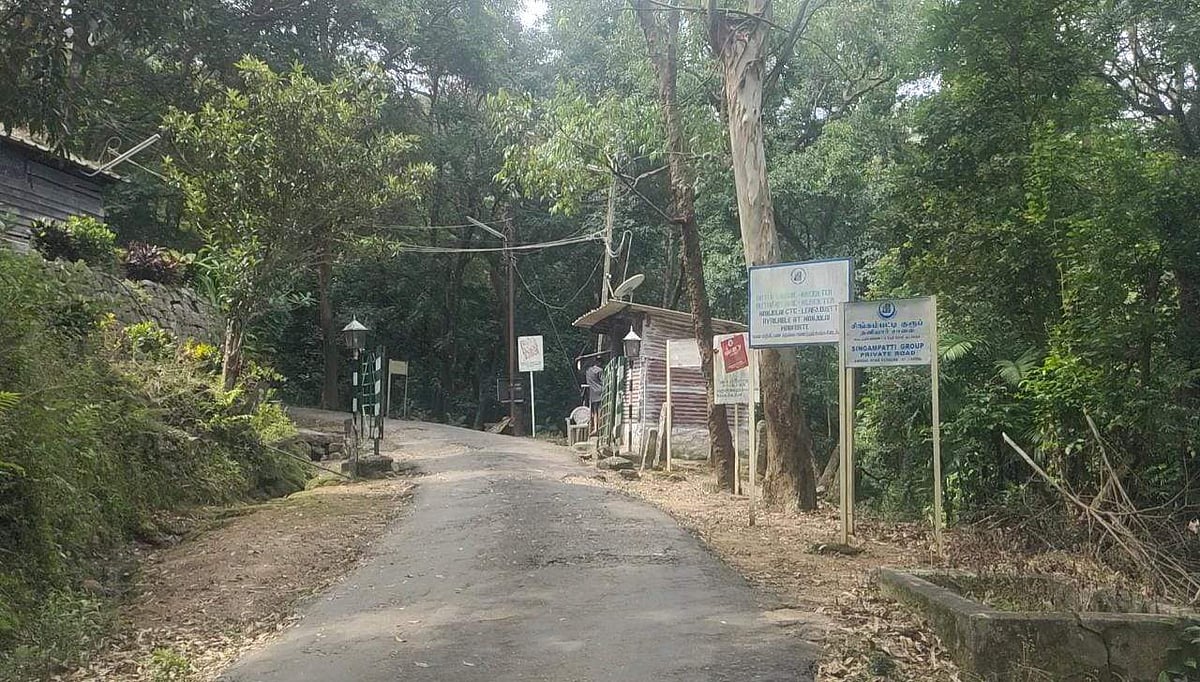 மாஞ்சோலைத் தேயிலைத் தோட்ட நுழைவு