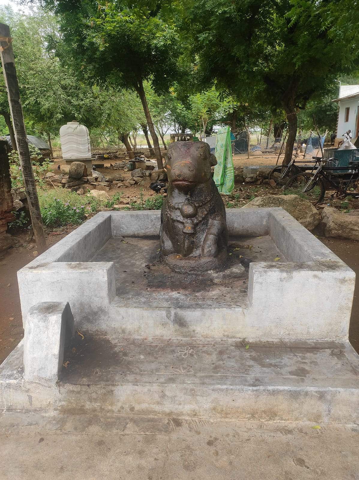 பெரிய அளவிலான நந்தியெம்பெருமான்.