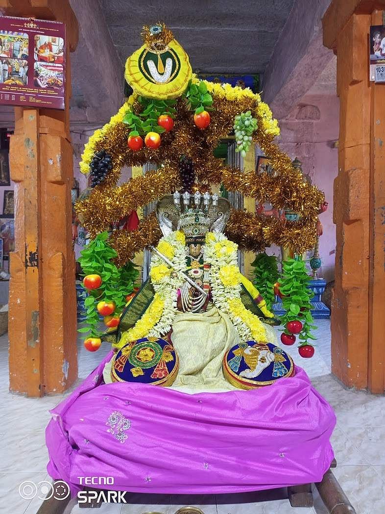 <strong>சிறப்பு அலங்காரத்தில் உற்ஸவர் நவநீதகிருஷ்ணன்</strong>