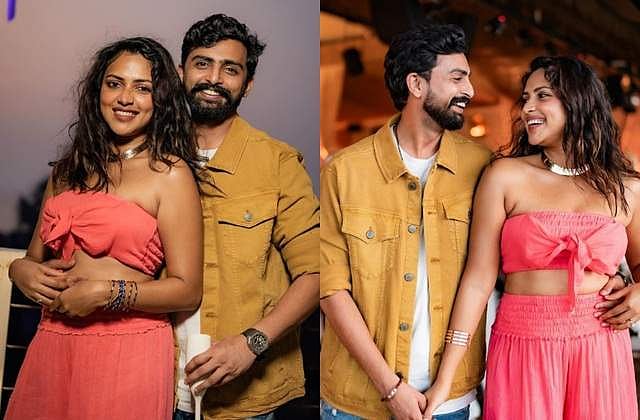 காதலர் ஜகத் தேசாய்யுடன் அமலா பால் 